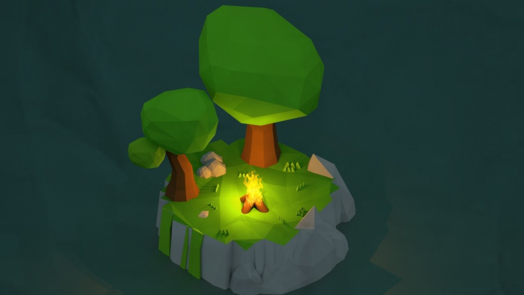 Small Low poly Island preview image 1